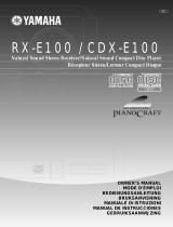 Yamaha RX-E100RDS Инструкция по применению