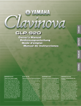 Yamaha Clavinova CLP-920 Руководство пользователя