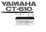 Yamaha CT-610 Инструкция по применению