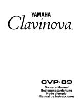 Yamaha CVP-89 Руководство пользователя