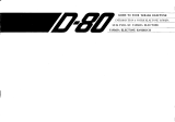 Yamaha D-80 Инструкция по применению