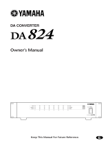 Yamaha DA824 Руководство пользователя
