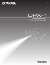 Yamaha DPX-1 Инструкция по применению