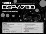Yamaha DSP -A780 Руководство пользователя