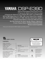 Yamaha DSP-E390 Инструкция по применению
