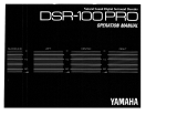 Yamaha DSR-100PRO Инструкция по применению