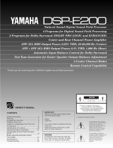 Yamaha DSP-E200 Инструкция по применению