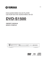 Yamaha DVD-S1500 Руководство пользователя