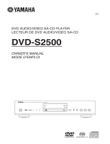 Yamaha DVD-S2500 Инструкция по применению