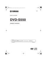 Yamaha DVD-S550 Инструкция по применению