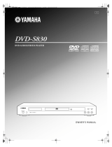 Yamaha DVD-S830 Инструкция по применению