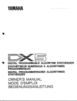 Yamaha DX5 Инструкция по применению