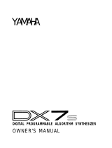 Yamaha DX7s Руководство пользователя