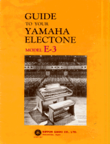 Yamaha E-3 Инструкция по применению