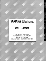 Yamaha EL-28 Инструкция по применению