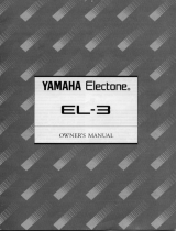 Yamaha EL-3 Инструкция по применению