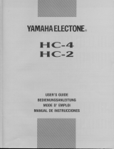 Yamaha Electone HC-2 Руководство пользователя
