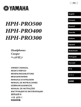 Yamaha HPH-PRO300 Black Руководство пользователя