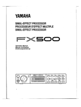 Yamaha FX500 Инструкция по применению
