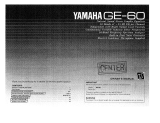 Yamaha GE-60 Инструкция по применению