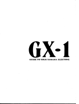 Yamaha GX-1 Инструкция по применению