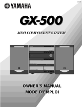 Yamaha GX500 Руководство пользователя