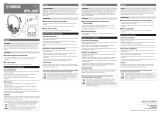 Yamaha HEADPHONES HPH-200P Инструкция по применению