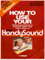 Yamaha HandySound HS-501 Инструкция по применению