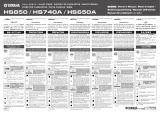Yamaha HS740A Руководство пользователя