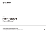 Yamaha HTR-2071 Инструкция по применению