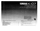 Yamaha K-07 Инструкция по применению