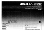 Yamaha K-222 Инструкция по применению
