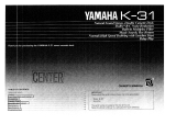 Yamaha K-31 Инструкция по применению