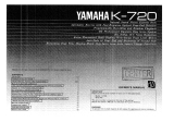 Yamaha K-720 Инструкция по применению