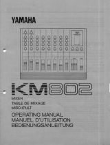 Yamaha KM802 Инструкция по применению