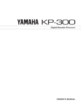 Yamaha KP-300 Инструкция по применению