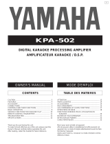 Yamaha KPA-502 Инструкция по применению