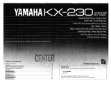Yamaha KX230 Инструкция по применению