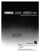 Yamaha KX-250 Инструкция по применению