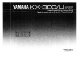 Yamaha KX-300U Инструкция по применению