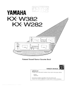 Yamaha KX-W382 Инструкция по применению