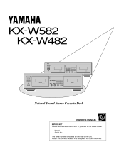 Yamaha KX W582 Руководство пользователя