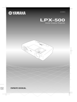 Yamaha LPX-500 Руководство пользователя
