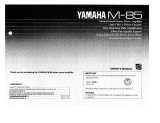 Yamaha M-85 Инструкция по применению