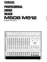 Yamaha M512 Инструкция по применению