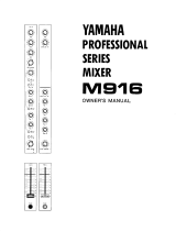 Yamaha M916 Инструкция по применению