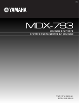 Yamaha MDX-793 Инструкция по применению