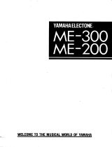 Yamaha ME-200 Инструкция по применению