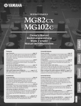 Yamaha mg 82 cx live mixer met 8 kanalen Инструкция по применению