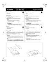 Yamaha RK-MG102 Инструкция по применению